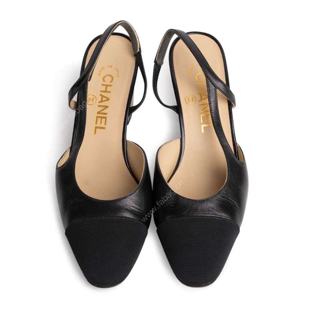 Chanel Slingback Pumps G31318 Black - bags